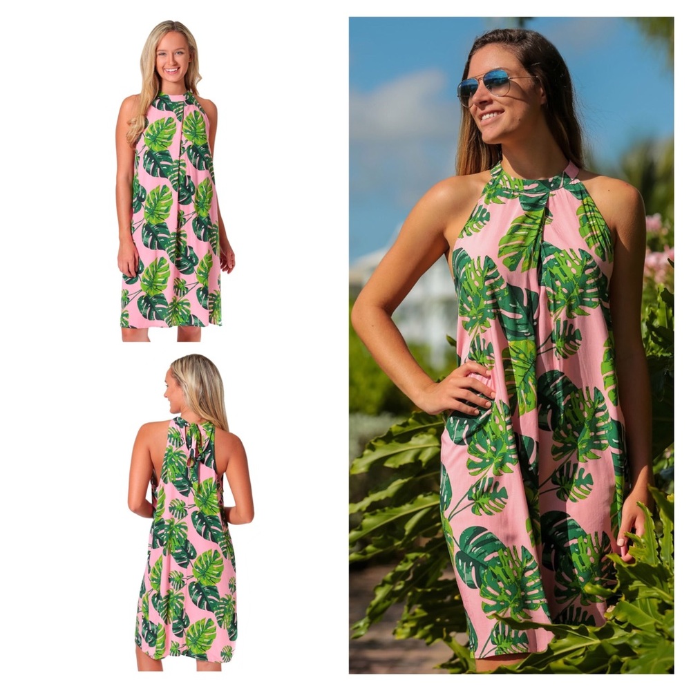 Blushing Palms Shelby High Neck Dress NWT